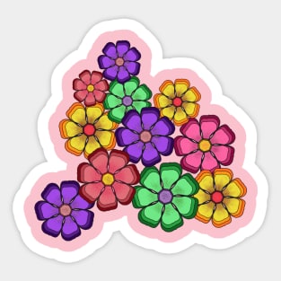 Flower explosion Sticker